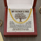 Dad - My Father's Tree - Cuban Link Chain