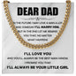 Dad - The Best Man - Cuban Link Chain From Little Girl