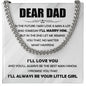 Dad - The Best Man - Cuban Link Chain From Little Girl