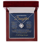 To My Beautiful Daughter - Love Knot Necklace