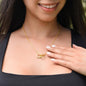 To My Beautiful Granddaughter - Interlocking Hearts Necklace