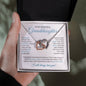 To My Beautiful Granddaughter - Interlocking Hearts Necklace