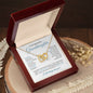 To My Beautiful Granddaughter - Interlocking Hearts Necklace