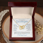 To My Beautiful Granddaughter - Interlocking Hearts Necklace