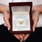 To My Beautiful Granddaughter - Interlocking Hearts Necklace