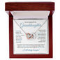 To My Beautiful Granddaughter - Interlocking Hearts Necklace