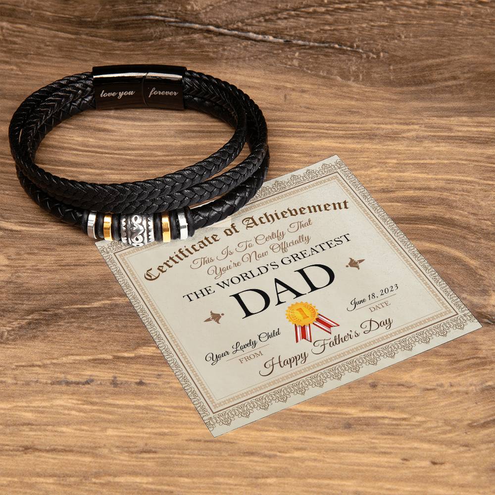 Certified Dad - Love You Forever Bracelet