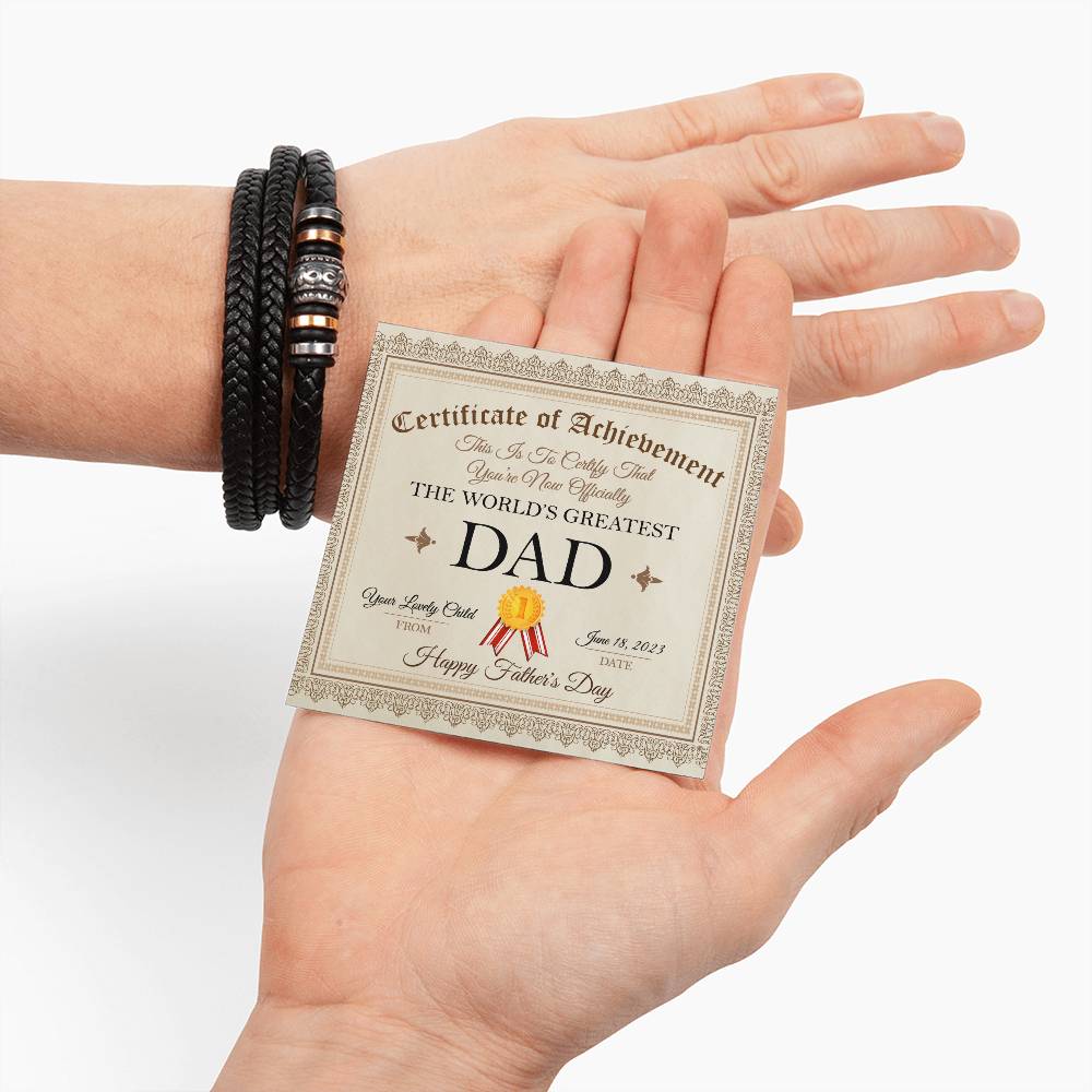 Certified Dad - Love You Forever Bracelet