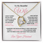 To My Beautiful Wife - Forever Love Necklace