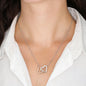 To My Beautiful Granddaughter - Interlocking Hearts Necklace
