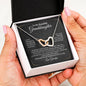 To My Beautiful Granddaughter - Interlocking Hearts Necklace