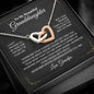 To My Beautiful Granddaughter - Interlocking Hearts Necklace