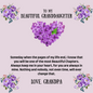 To My Granddaughter - The Most Beautiful Chapters - Birthstone Name Necklace