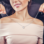 Sweet 16-Beautiful Woman- Love Knot Necklace - sweet 16 gift, sweet sixteen, sweet sixteen birthday, sweet 16, sweet 16 necklace, sweet 16th, sweet 16 keychain