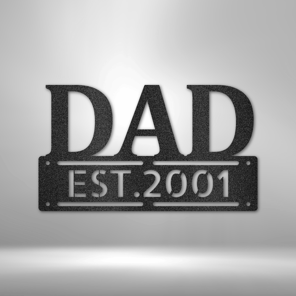 Father's Day - Steel Sign, Father's Day Gift, Personalized Metal Wall Decor, House Decor, Wall Art, Metal Signs, Metal Decorative Sign