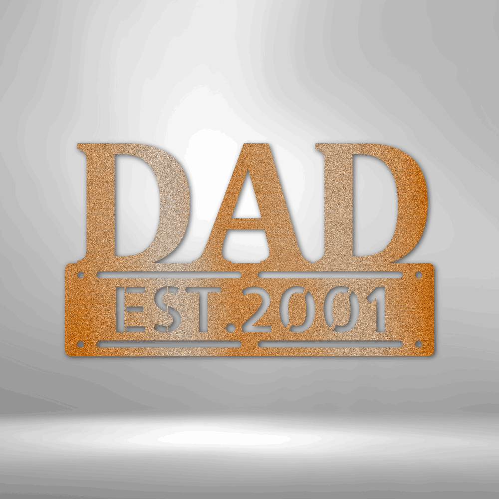 Father's Day - Steel Sign, Father's Day Gift, Personalized Metal Wall Decor, House Decor, Wall Art, Metal Signs, Metal Decorative Sign