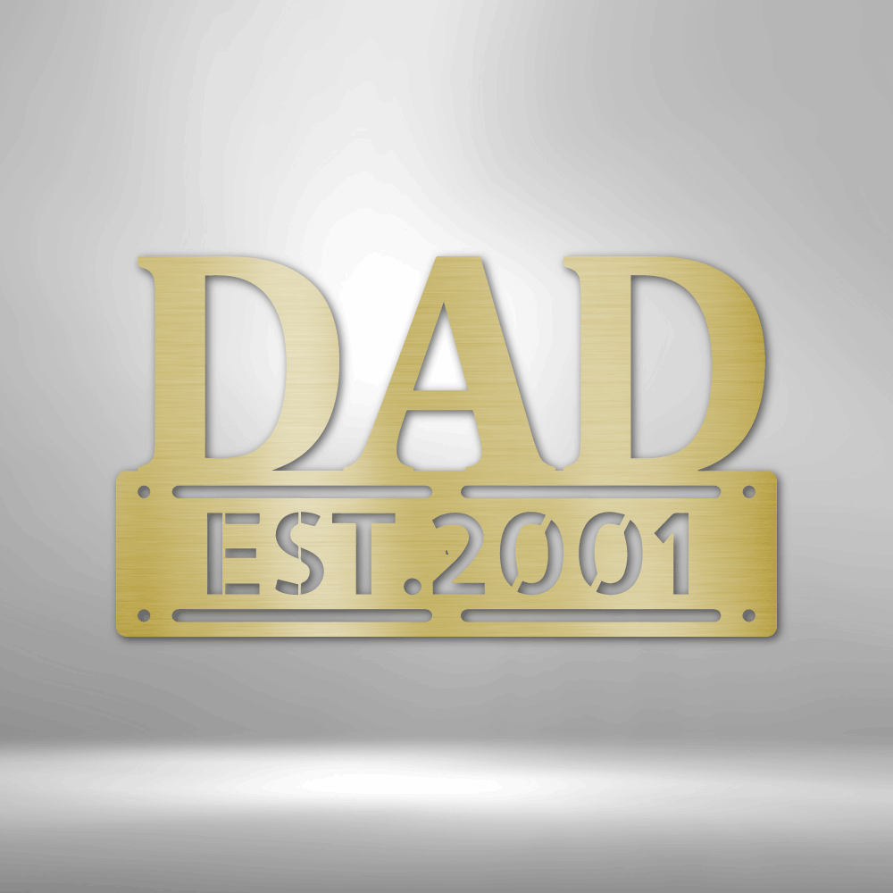 Father's Day - Steel Sign, Father's Day Gift, Personalized Metal Wall Decor, House Decor, Wall Art, Metal Signs, Metal Decorative Sign