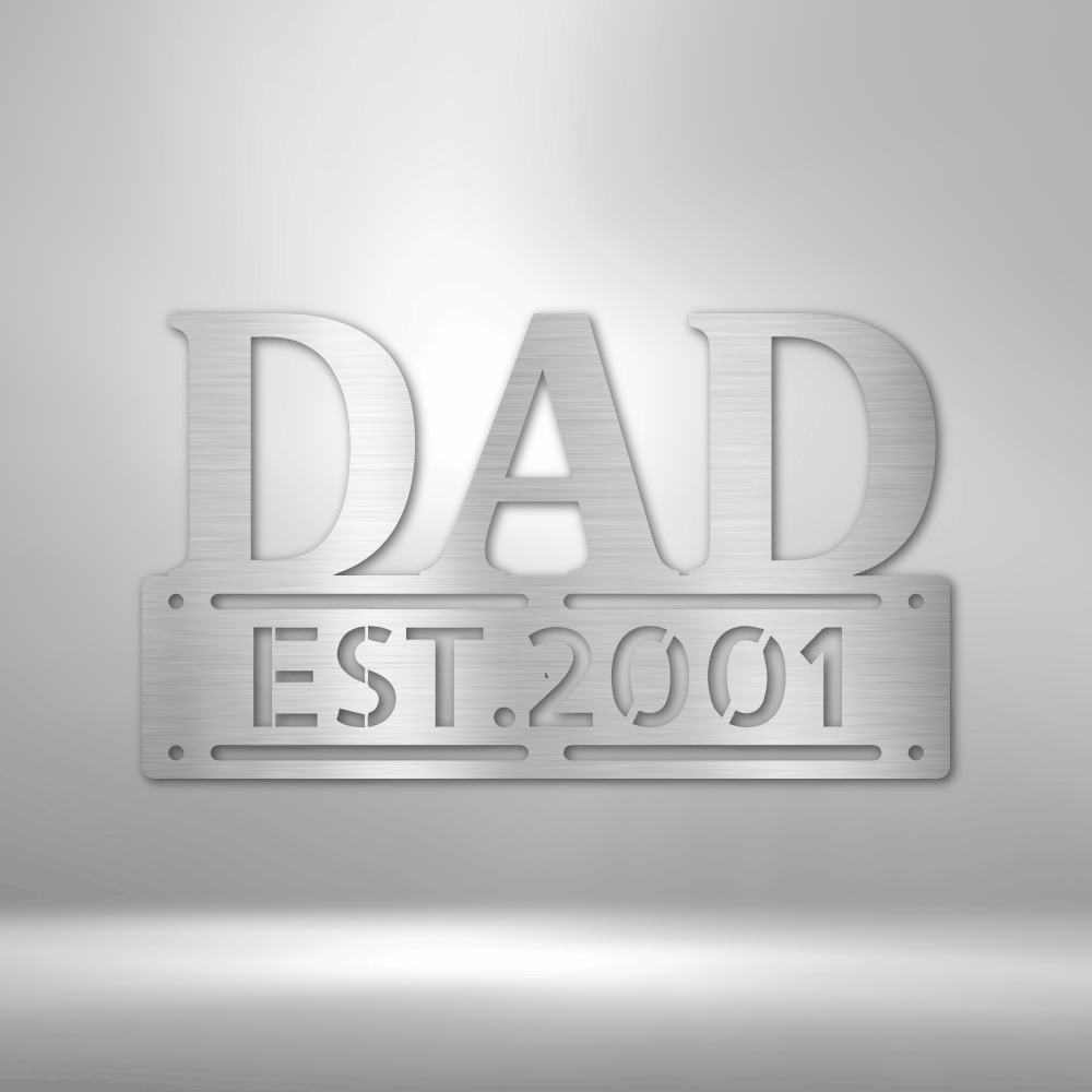 Father's Day - Steel Sign, Father's Day Gift, Personalized Metal Wall Decor, House Decor, Wall Art, Metal Signs, Metal Decorative Sign