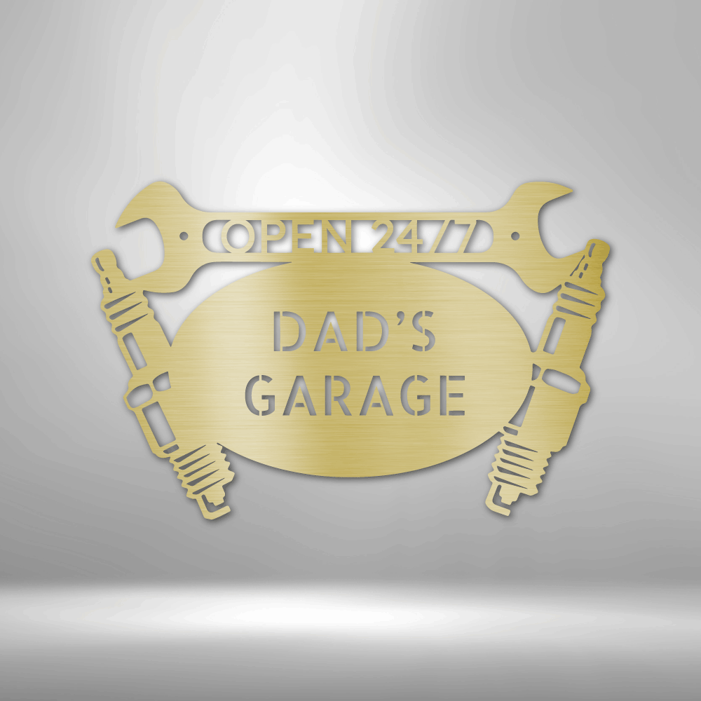 Car Garage Monogram - Steel Sign, Steel Signs, Personalized Metal Wall Decor, House Decor, Steel Signs, Personalized Metal Wall Decor