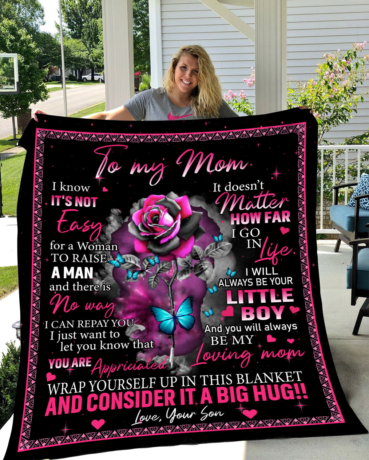 Personalized To My Mom Blanket from Son You Are Appeciated My