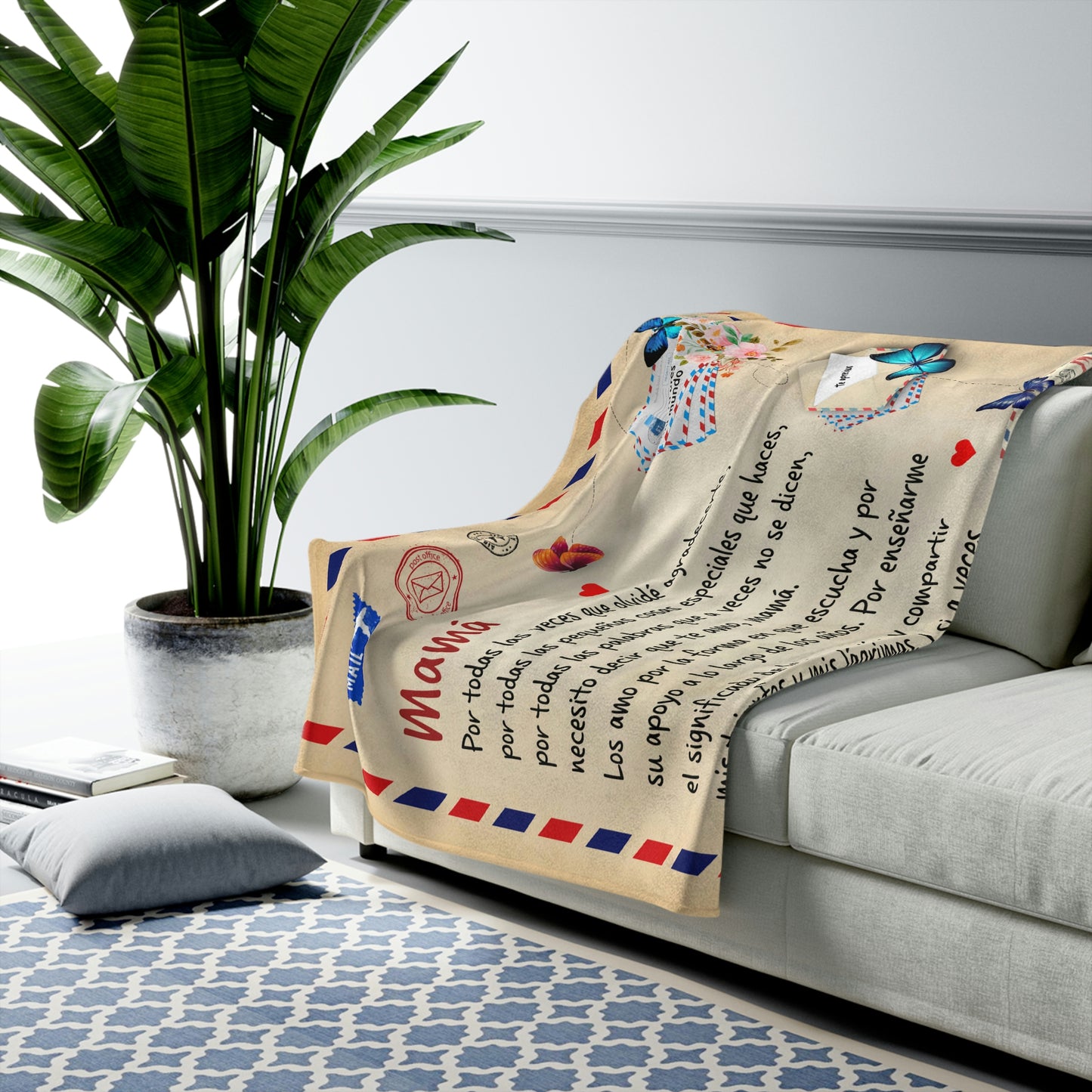 Mamá - Giant Post Card Blanket - From Daughter