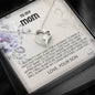 Mom - You Are Appreciated Forever Love Necklace, Mothers Day Card, Mother's Day Gift, Gift for Her, To My Mom, Son, Mom Jewelry, Son Gift to Mom, Gift for Mom from Son