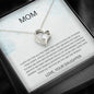 Mom - You Are The World Forever Love Necklace, Mother's Day Gift, Gift for Mother's Day, Mothers Day Card, Mother Daughter, Gift from Daughter, Necklace for Mom, To My Mom
