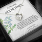 Godmother Gift - Forever Love Necklace for Godmother, Mother's Day Gift, Best Godmother Present, Wedding Thank You Card For Godmother, Proposal, Fairy, Birthday Gift