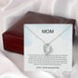 Mom - You Are The World Forever Love Necklace, Mother's Day Gift, Gift for Mother's Day, Mothers Day Card, Mother Daughter, Gift from Daughter, Necklace for Mom, To My Mom