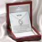 Mom - You Are The World Forever Love Necklace, Mother's Day Gift, Gift for Mother's Day, Mothers Day Card, Mother Daughter, Gift from Daughter, Necklace for Mom, To My Mom