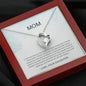 Mom - You Are The World Forever Love Necklace, Mother's Day Gift, Gift for Mother's Day, Mothers Day Card, Mother Daughter, Gift from Daughter, Necklace for Mom, To My Mom