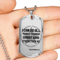 I Can Do All Things - Birthday, Christmas, Dog Tag Military Chain Gift for Men, Males