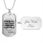 I Can Do All Things - Birthday, Christmas, Dog Tag Military Chain Gift for Men, Males