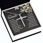 Soulmate - I Love You - Wife, Girlfriend, Anniversary, CZ Cross Necklace for Women, Female Gift