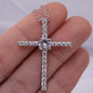 Soulmate - I Love You - Wife, Girlfriend, Anniversary, CZ Cross Necklace for Women, Female Gift