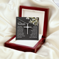 Soulmate - I Love You - Wife, Girlfriend, Anniversary, CZ Cross Necklace for Women, Female Gift