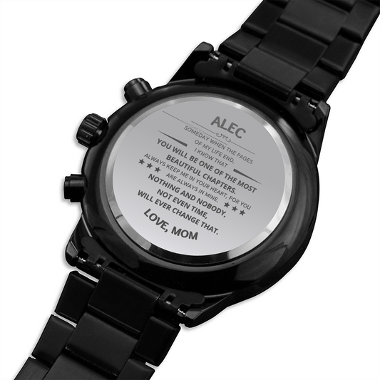 My Son - Engraved Stainless Steel Watch - Xmas, Christmas, Birthday, Man Gift Idea For Son From Mom Dad