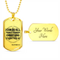 I Can Do All Things - Birthday, Christmas, Dog Tag Military Chain Gift for Men, Males