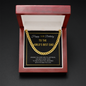 50th Birthday - World's Best Dad - Cuban Link Chain, for Men, Male Gift
