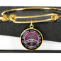 To My Mom - Adjustable Customizable Graphic Circle Bangle