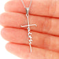 Daughter - Trust In the Lord - Birthday, Graduation, Faith Cross Necklace for Women, Female Gift