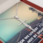 Live by Faith - Birthday, Christmas, Faith Cross Necklace for Women, Female Gift