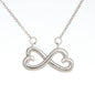 Soul Sister Infinity Heart Necklace - Unbiological Sister, Soul Sister, Best Friend Gift, Bonus Sister, Bestie Friend Jewelry