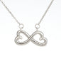 To My Granddaughter - I Love You - Infinity Heart Necklace