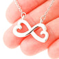 Niece - Always Close At Heart Infinity Heart Necklace - Niece Card, Niece Birthday Card, Necklace, Niece Gift, Gift for Niece, Card For Niece, Birthday