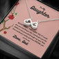 To My Daughter - Never Forget - Infinity Heart Necklace