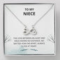 Niece - Always Close At Heart Infinity Heart Necklace - Niece Card, Niece Birthday Card, Necklace, Niece Gift, Gift for Niece, Card For Niece, Birthday