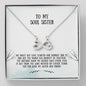 Soul Sister Infinity Heart Necklace - Unbiological Sister, Soul Sister, Best Friend Gift, Bonus Sister, Bestie Friend Jewelry