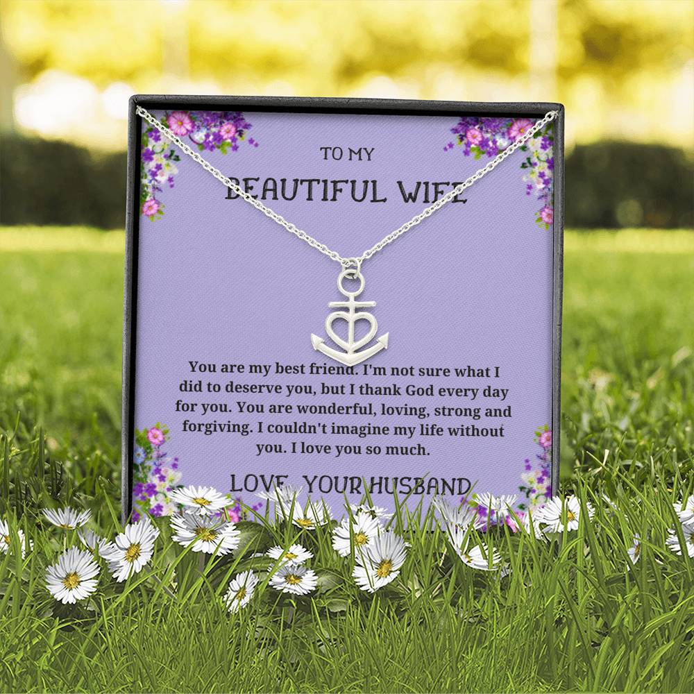 Best friend best sale anchor necklace