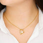 To My Granddaughter - Commitment and Love - Forever Love Necklace